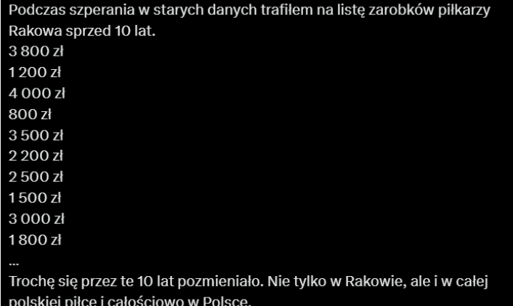 Właściciel Rakowa ujawnił ZAROBKI PIŁKARZY Medalików sprzed... 10 LAT! O.o
